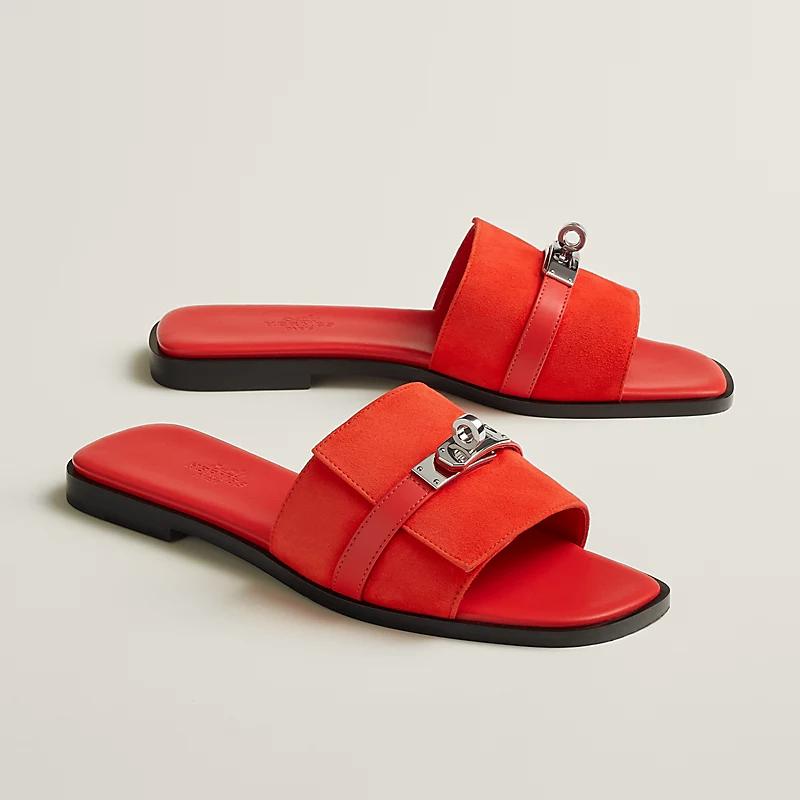 Dép Hermes Giulia Sandal Nữ Cam